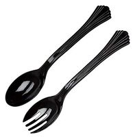 WNA 9 Count Serving Utensils, 10", Black