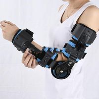 NADAEN Hinged Adjustable Elbow Joint Support Arm Forearm with Fixed Orthose Length Bracket Activity Limit Fracture Protector,Left