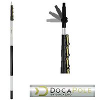 DocaPole 6-24 Foot Extension Pole - Multi-Purpose Telescopic Pole // Light Bulb Changer // Paint Roller // Duster Pole // Telescoping Pole for Window Cleaning, Gutter Cleaning, and Hanging Lights (Renewed)