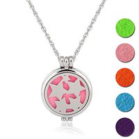 Essential Oil Diffuser Necklace Aromatherapy Fragrance Stars Pendant Aroma Felt Pads Surgical Solid Locket