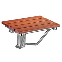 Zmyd Folding Bath Seat Bench Shower Chair Wall Mount Solid Wood Construction