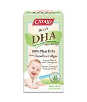 CATALO - Baby's Algae DHA Drops, Brain and Vision Development, Cognitive and Language Ability with Vegetarian DHA, Glass Dropper, 1 Fl.oz