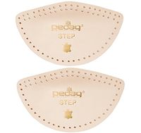 Pedag Step 16647 Symmetrical Self Adhesive Arch Support Inserts, Tan Leather, Medium