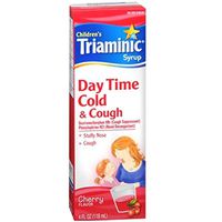 Children's Triaminic Cold & Cough Syrup - Day Time Cold & Cough Relief - Cherry Flavored - Net Wt. 4 Fl Oz (Pack of 2)