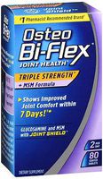 Osteo Bi-Flex Joint Health Triple Strength + MSM Formula Joint Shield + Glucosamine - 80 Coated Tablets