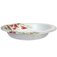 Nicole Home Collection 24 Count Everyday Paper Bowl, 20-Ounce, Pink Floral