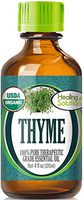 Organic Thyme Essential Oil (100% Pure - USDA Certified Organic) Best Therapeutic Grade Essential Oil - 120ml