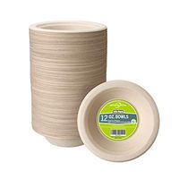 125-Pack 100% Compostable 12 oz. Paper Bowls