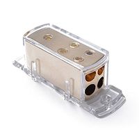 FairOnly 4-Way Car Audio Solar Amp Power/Ground Cable Splitter Distribution Block 4ga Accessories