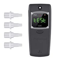 Oasser Clearance Breathalyzer Alcohol Tester Blood Breathalyzer Digital LED Display Fuel Cell Technology Breath Tester Come with 4 Mouthpieces and 3 AAA Batteries