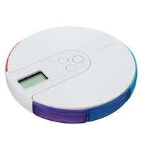 Janolia Pill Box, Weekly Pill Organizer with Timing Alarm, Pill Box Pharmacy with Timer for Vitamins, Cod Liver Oil, Supplements and Medication, Diet Pills Multi-Color