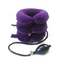 UUK Inflatable Cervical Neck Traction Device Improve Spine Alignment Reduce Neck Pain Cervical Collar Adjustable(Purple)