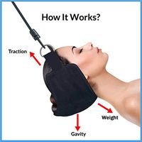 Neck Relief Hammock, for Neck Pain Traction with Safety Straps, Head Hammock with Durable Elastic Safety Cords for Muscle Relaxation & Physical Therapy