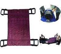 Jeamive Transfer Boards Belt Slide Patient Medical Lift Sling Transferring Turner Positioning Pad Hospital Bed Draw Sheets for Elderly Bariatric 4 Handles （Red）