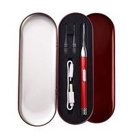 USB Rechargeable Ear Pick, Earwax Removal Cleaner Tool with LED Light, Ear Scoop Ear Curette for Kids,Red