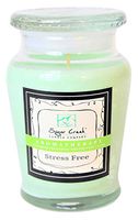 Aromatherapy Soy Wax Scented Candle - Stress Relief (Eucalyptus Mint) | Non Toxic - Essential Oils | 100 Hours Burn Time (16 ounces Limited Edition Glass) | Sugar Creek Candles