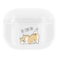 Case Compatible with Apple AirPods Pro [Slim][Shockproof] Transparent Silicone Shell Anti-Fall Crystal Clear Cover for AirPods Pro Charging Case (Dog, AirPods Pro)