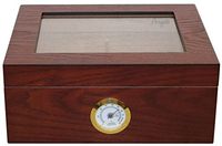 HUMIDOR HOLD 25 CIGARS - GLASS TOP