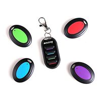 Aosnow Key Finder, Wireless RF Item Locator for Pet, Cell, Wireless RF Remote Item, Wallet Locator-1 Transmitter and 4 Key Finder