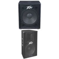 Peavey PV118D Subwoofer Enclosure with Peavey PV115D Speaker Enclosure