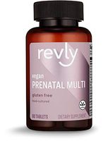 Amazon Brand - Revly Prenatal Multi, Vegan - Pregnancy Wellness - 53% Food-Cultured, 60 Tablets, 2 Tablets per Serving