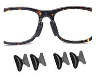 AM Landen 5 Pairs 2.5mm Black Non-Slip Silicone Stick on Nose Pads for Eyeglass Nose pad