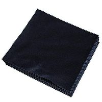 Grey990 10Pcs Square Shape Cleaning Microfiber Cloths for Sunglasses Eyeglasses Lens Eyewear Cleaner - 15cm x 15cm Black