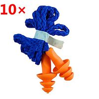 10Pcs Soft Silicone Corded Ear Plugs ears Protector Reusable Hearing Protection Noise Reduction Earplugs Earmuff Sleep Newest