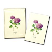 Earth Sky + Water - Hydrangea Notecard Set II - 8 Blank Cards with Envelopes