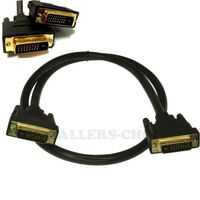 FYL 3 Feet DVI DVI-D Dual Link 24+1 Male to Male Cable Adapter Gold Plated