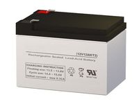 EVX12120 12 Volt 12 AmpH SLA Replacement Battery with F2 Terminal