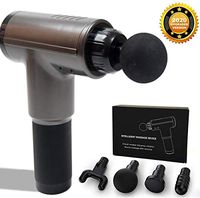 Muscle Massage Gun with 4 Heads Cordless Handheld Deep Tissue Percussion Massager for Muscles Back Body Neck Foot Shoulder Leg to Relieve Muscle Soreness Stiffness (New Style 1)