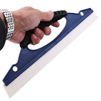 TraveT Car Glass Scraper Blades Wash Wiper Plate Cleaner, D Shape Window Wash Cleaning Accessories Tool