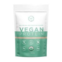 Organic Vegan Protein Powder Trial Size - Plant Based Protein Powder Blend with Pea Protein and Added Organic Omega's - Raw, Non Dairy, Gluten & Soy Free, Non GMO (Vanilla, 5 Serving)