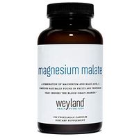 Weyland Brain Nutrition: Magnesium Malate (120 Count), 120 Vegetarian Capsules, Supports Natural Energy Production and Healthy Nervous Function
