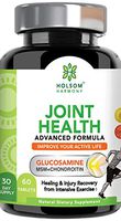 Glucosamine Chondroitin MSM - Joint Pain Relief with Turmeric Curcumin and Hyaluronic Acid Supplement - Back Pain Relief & Knee Support - Gluten Free (3 Months Supply)
