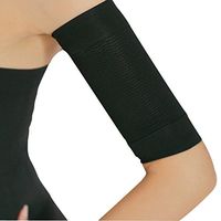 HEALIFTY Burn Fat Weight Loss Arm Shaper Cellulite Slimming Band for Women 1 Pair (Black)