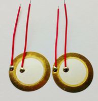 20PCS 27mm Piezo Elements Sounder Sensor Trigger Drum Disc + wire copper