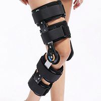 Universal Size Hinged ROM Knee Support Brace Orthosis for Knee Injury Recovery & Relieve Knee Burden