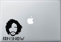 CCI Jon Snow GOT Game of Thrones Decal Vinyl Sticker|Cars Trucks Vans Walls Laptop| Black |4 x 4 in|CCI1371