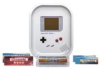 Elements 1 1/4 Rolling Papers (1 Pack of Ultra Thin and 1 Pack of Red), Rolling Tips (2 Pack), Cigarette Roller, with Leaf Lock Gear Mini Rolling Tray (Portable Game) - 6 Item Bundle