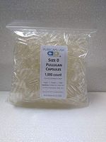 PurecapsUSA - 1,000 Size 0 Fillable Clear Empty Vegetarian Pullulan Capsules