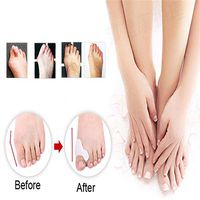 Toe Separator Beetle-crusher Bone Ectropion Straightener Pain Relief Silicone Gel Bunion Protector Foot Care