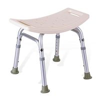 Tabourets de douche et de bain/Shower Seat Chair/Disabled Aid Non-slip Shower Chair/Pregnant women bath stool/White Metal bathtub stool/The maximum sustainable 227Kg/6 height adjustment