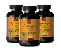 Brain Health Supplement - Memory Mind & Focus Enhancer - Asparagus Young Shoots Extract 600 MG - Pure and Potent Ingredients - Digestive Vitamins for Women - 3 Bottles 300 Capsules