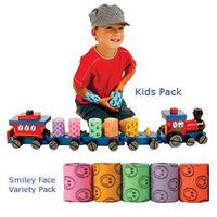 Kid's Pack & Smiley Face Variety Pack Coflex - Kids Pack, 2" x 5 yds. (5.1cm x 4.6m), Box of 36