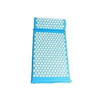 Acupressure Mat Head Neck Back Foot Massage Cushion Pillow for Yoga Spike Mat Anti-Stress Acupuncture Needle Massager,Blue Mat Pillow