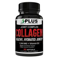 Collagen Pills Type 1, 2 & 3, High Potency Soft-Gels, Non-GMO Great for ligaments and Tendons Stronger Hair & Nails