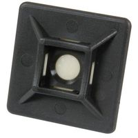 Merriway BH05760, Black, Self Adhesive Cable Tie Mounts, 19mm (3/4 inch) Square, Pack of 100, 100 Piece