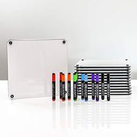 mcSquares Collaboration Tablets 12-Pack | Premium, Templated, Hand-Held, Stackable, Portable, Mobile, Personal Dry-Erase Boards